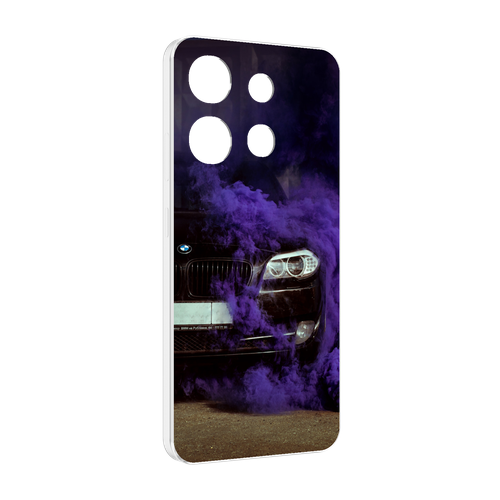 Чехол MyPads бмв-с-фиолетовым-дымом мужской для Infinix Smart 7 задняя-панель-накладка-бампер