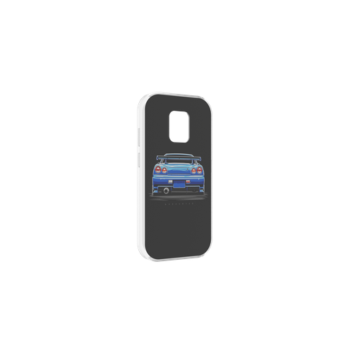 Чехол MyPads Машина-синяя мужской для UleFone Power Armor 14 / 14 Pro задняя-панель-накладка-бампер