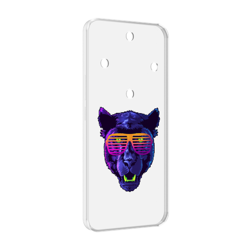 Чехол MyPads фиолетовая пума в очках для Honor Magic 5 Lite / Honor X9a задняя-панель-накладка-бампер