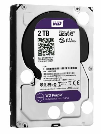 Жесткий диск Western Digital WD Purple 2 ТБ WD20PURX