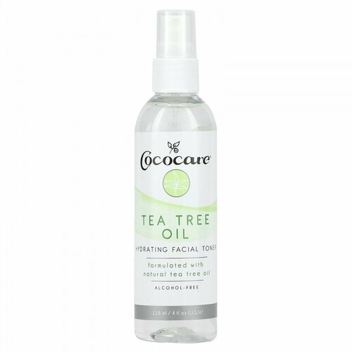 Cococare, Hydrating Facial Toner, Alcohol-Free, Tea Tree Oil, 4 fl oz (118 ml)