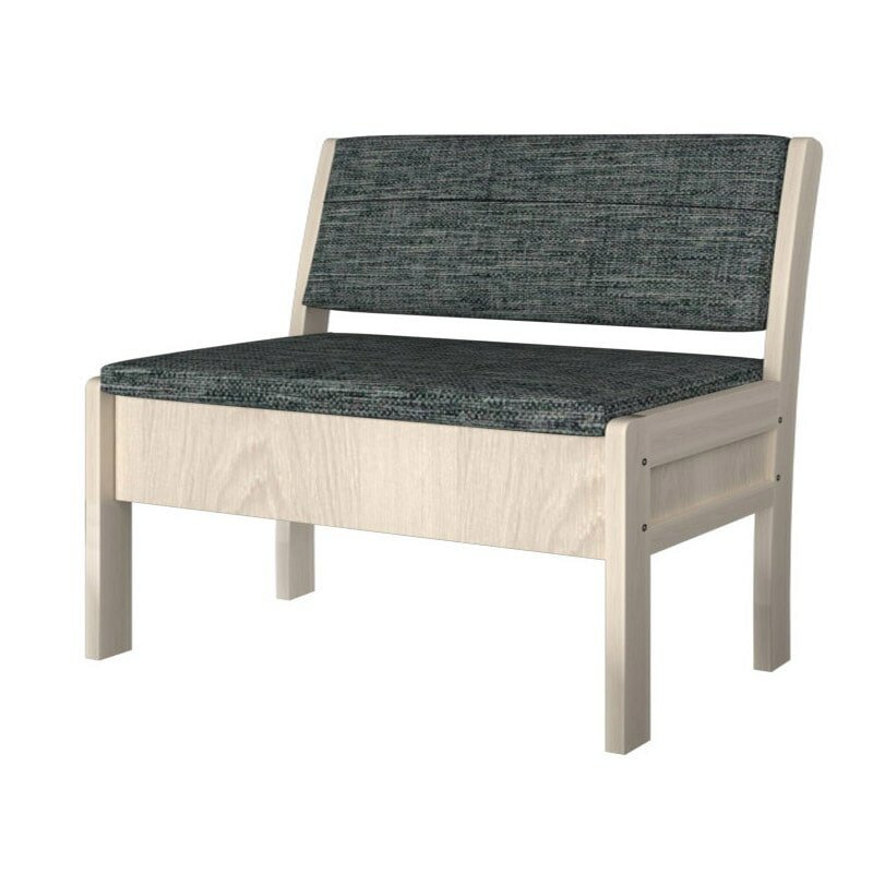 фото Кухонный диван Боровичи-мебель Этюд облегченный вариант 1140 Модерн серый/Выбеленная береза 14634