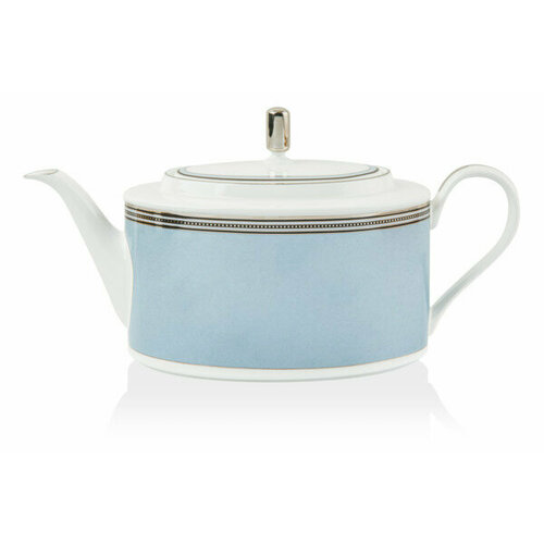 Чайник Noritake Богарт платиновый 1,25 л, фарфор костяной