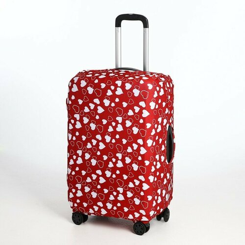 фото Чехол для чемодана сима-ленд, размер 28", красный