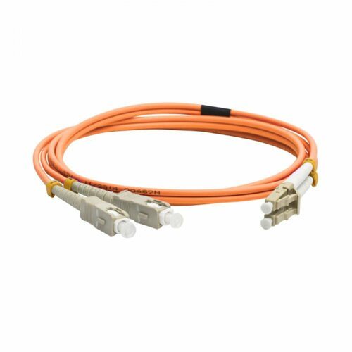 Оптический дуплексный патч-корд LANMASTER LAN-2LC-2SC/OM2-3.0 кабель lanmaster lan 2sc 2sc om3 1 0 оптический sc sc duplex 50 125 lszh 1m