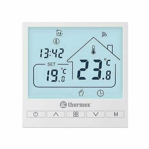 Термостат комнатный Thermex Термостат комнатный THERMEX Axioma Wi-Fi (регулировка 5-60°C, 230В) программируемый термостат для воды электрического нагрева myuet контроллер температуры с жк дисплеем