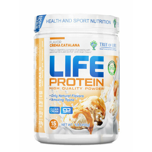 life protein 450 gr 15 порции й клубника LIFE Protein 450 gr, 15 порции(й), карамельное мороженое