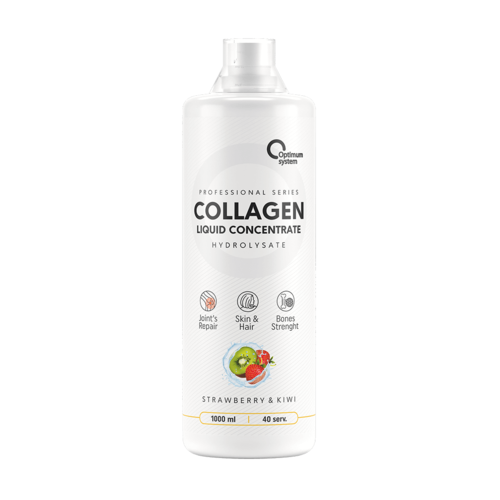 коллаген optimum system collagen concentrate liquid 500 мл апельcин лимон Optimum System Collagen Concentrate Liquid 1000 мл (Optimum System) Клубника-киви