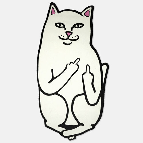 Ковер Ripndip Lord Nermal 6ft белый, Размер ONE SIZE