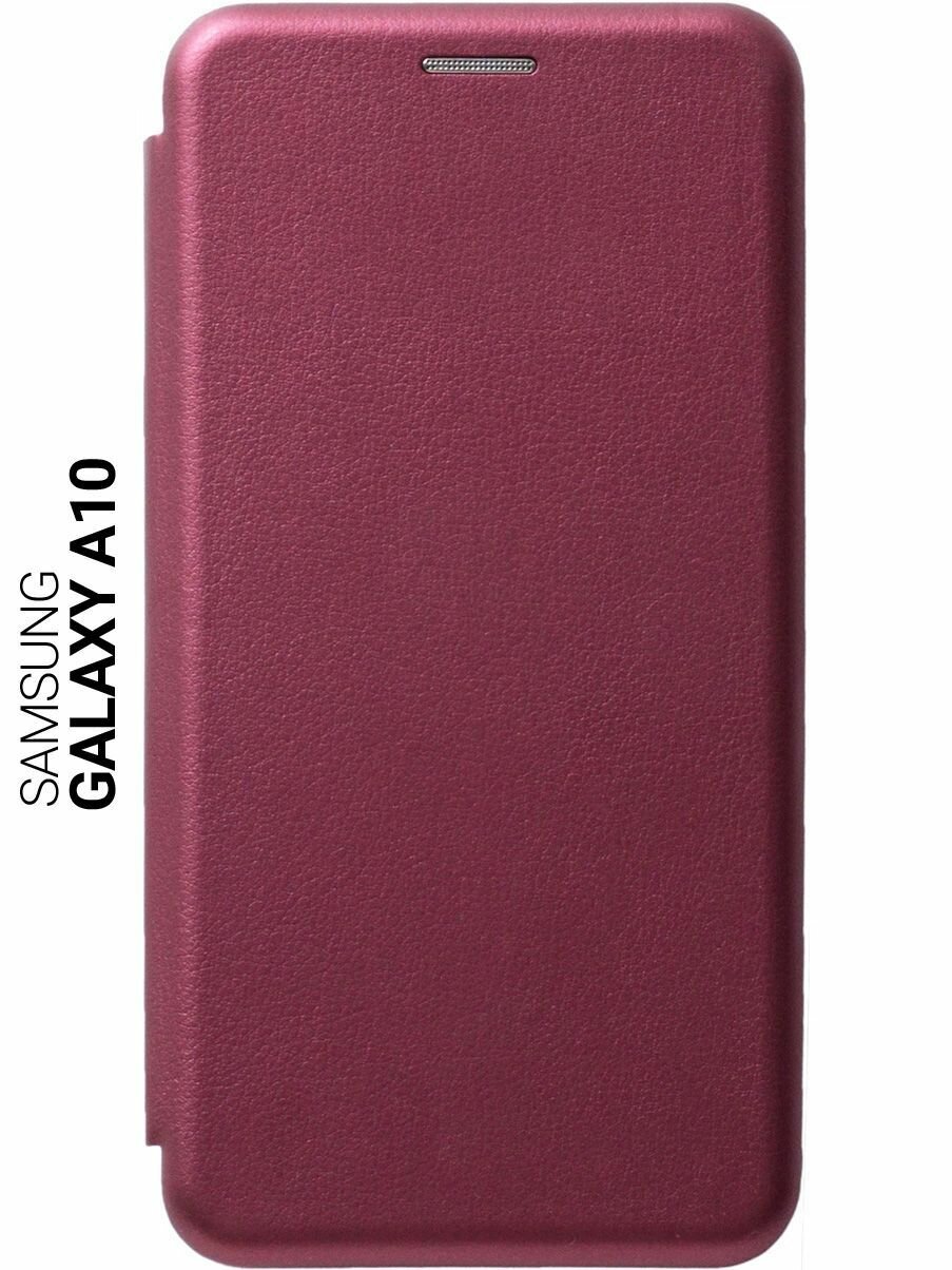 Чехол Book Art Jack для Samsung Galaxy A10 бордовый