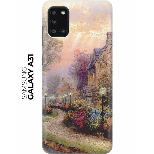 Чехол - накладка ArtColor для Samsung Galaxy A31 с принтом Сиреневый вечер чехол накладка artcolor для samsung galaxy s10 с принтом сиреневый вечер