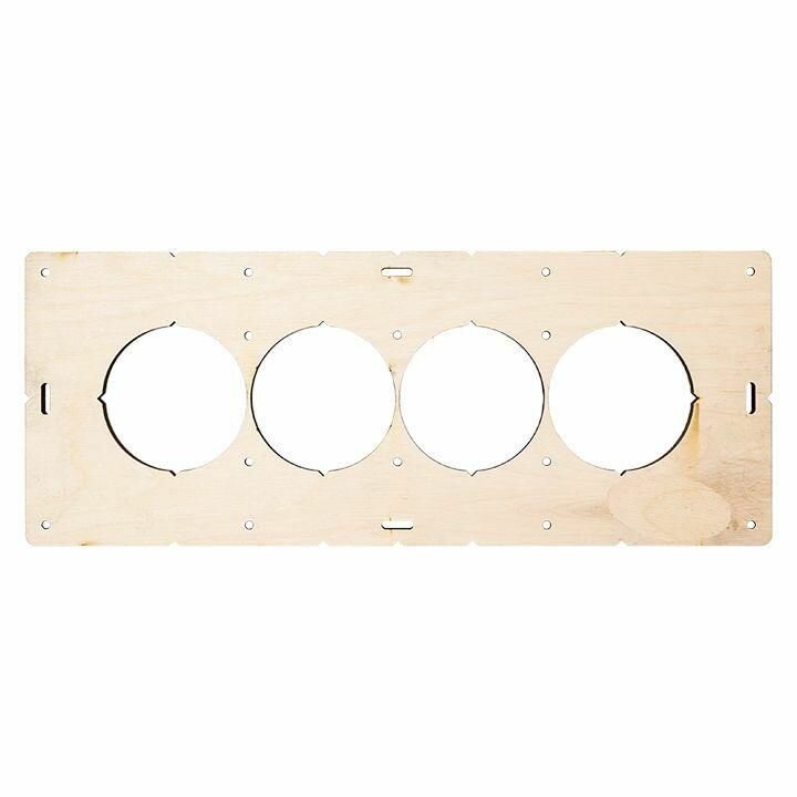 Шаблон для подрозетников EKF d 68 мм 4 поста - фото №3