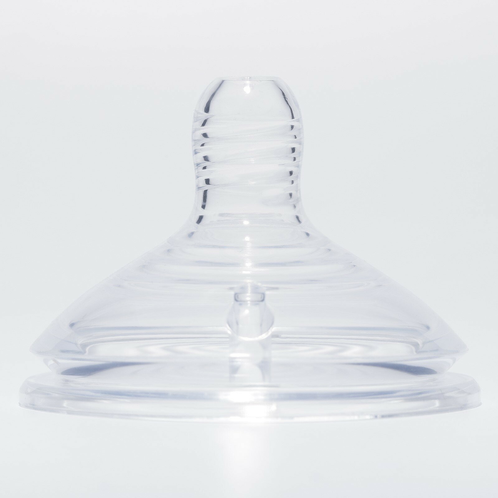 Соска силиконовая, антиколиковая на бутылочку, +3мес, широкое горло, Ø60мм, средний поток