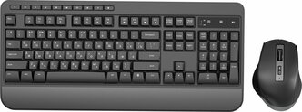 Клавиатура и мышь, набор для пк Оклик S290W беспроводной, черный