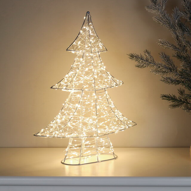 Winter Deco Светодиодная фигура Елка Аноретта 45 см, 700 теплых белых микро LED ламп, IP44 3060141