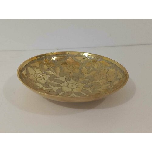 Конфетница, латунь, цветная эмаль, 13 см