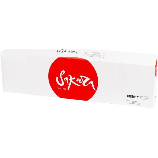 Картридж SAKURA TK8305Y для Konica Minolta, желтый, 15000 к. MitaTASKalfa3050ci/3051ci/3550ci/3551ci - фото №2