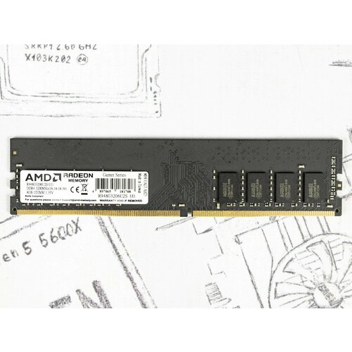 Оперативная память DIMM DDR4 AMD R9 Gamers Series Black 8Gb 3200Mhz CL16 135V 190000₽
