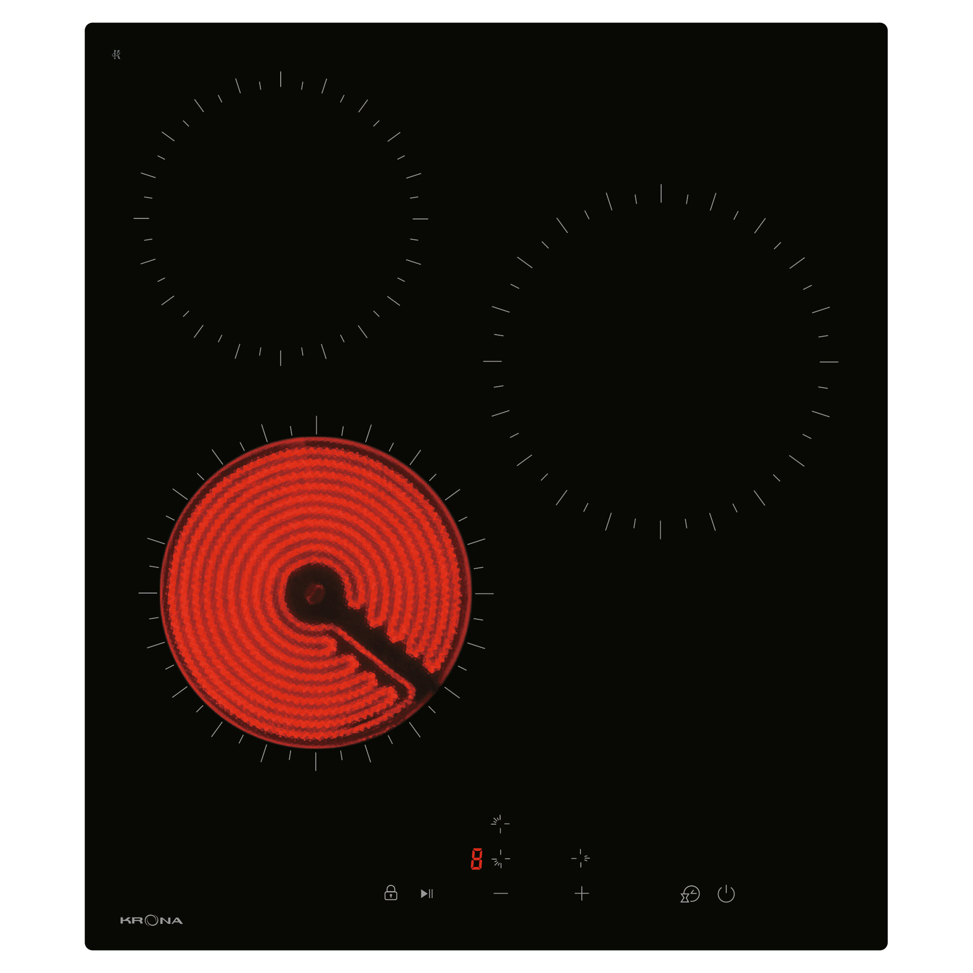 Электрическая варочная поверхность KRONA ZAUBER 45 BL TK (независимая) - фотография № 1