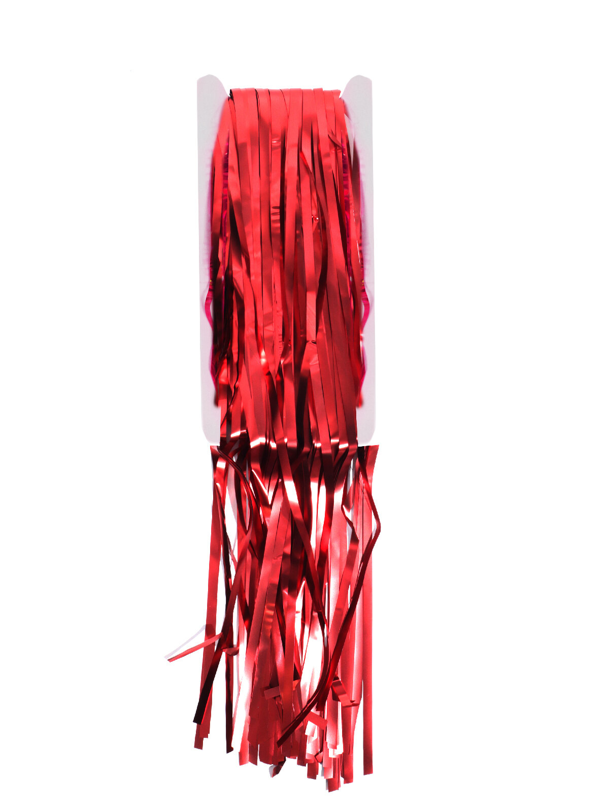 Новогодняя декорация Дождик из мишуры длина 2 м красный