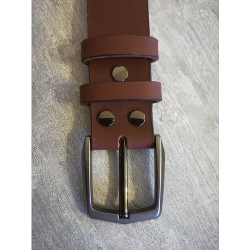 фото Ремень , размер 115, коричневый ручная работа