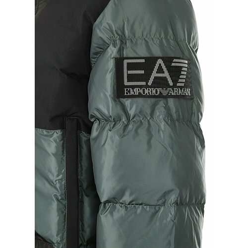 Куртка EA7, размер XL, черный куртка стеганая короткая на молнии s синий