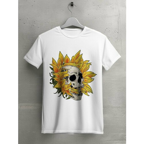 фото Футболка hypnotica, размер 2xl, белый