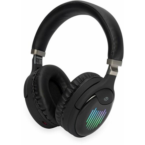 Наушники Digma BT-16, Bluetooth, накладные, черный [bt-16b] наушники digma bt 01 черный