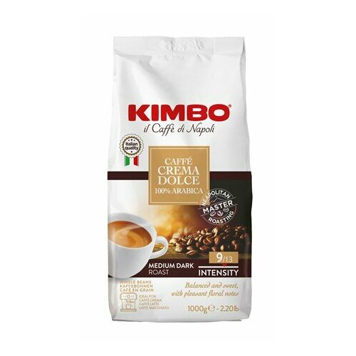 Кофе Kimbo Caffe Crema Dolce Medium в зернах, 1кг