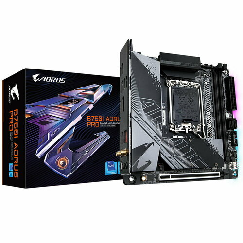 Материнская плата Gigabyte [B760I AORUS PRO] материнская плата gigabyte b760i aorus pro ddr4 rev 1 0 retail