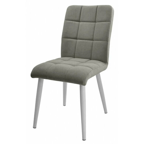 Стул предприятие гальваник Комо эмаль белый муар Catania Smoke