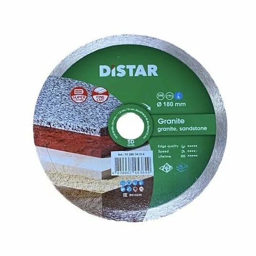 Диск алмазный Distar Granite 180mm алмазный диск distar 125 мм 11115053010