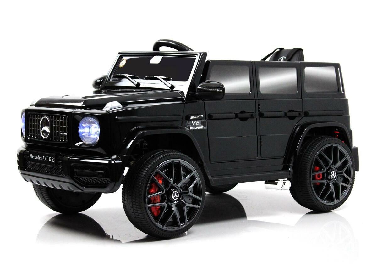 Детский электромобиль Mercedes-Benz G63 (O111OO) черный глянец (RiverToys)