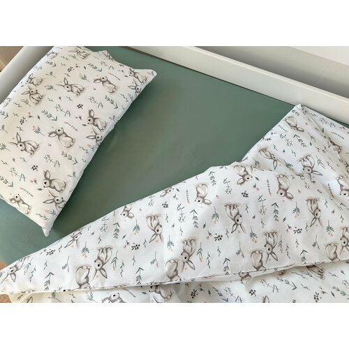 Комплект детского белья 140х70 см ТД-7-new Постельное белье детское 70х140 с простыней на резинке 2000₽