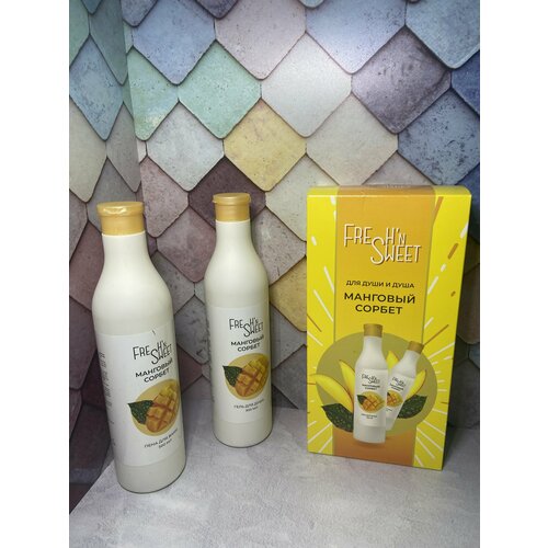 Fresh'n Sweet Подарочный набор Манговый сорбет Гель для душа 500 мл + Пена для ванн 500 мл