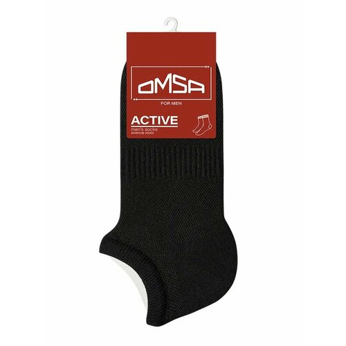 фото Носки omsa, размер 45, черный