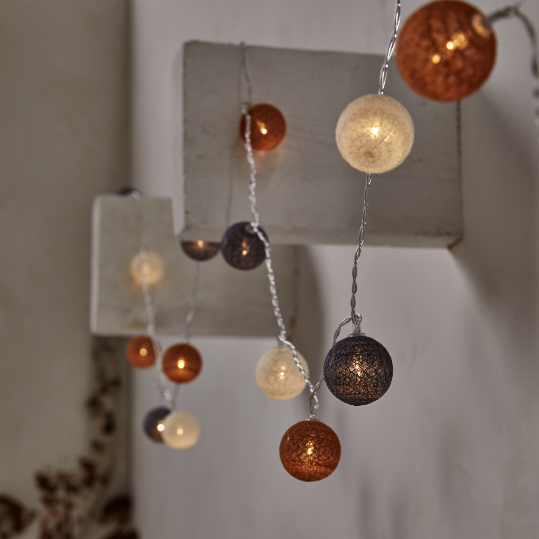 фото Гирлянда светодиодная шарики Inspire Hina на солнечных батареях 20 LED цвет мультиколор