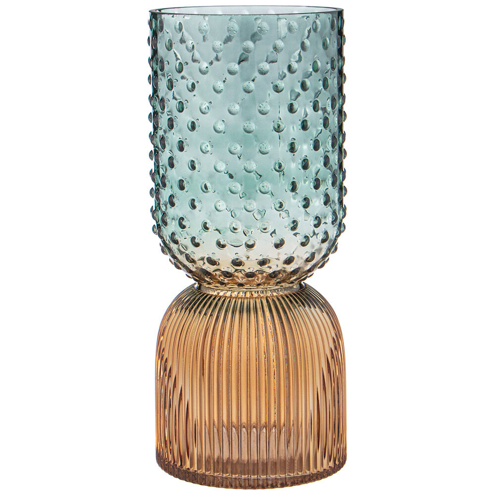 Ваза art green/amber диаметр 13см высота 30см Lefard (193484)