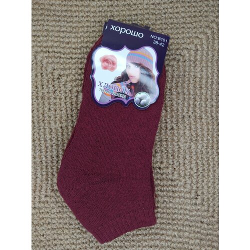 фото Носки хорошо, размер 38-42, бордовый