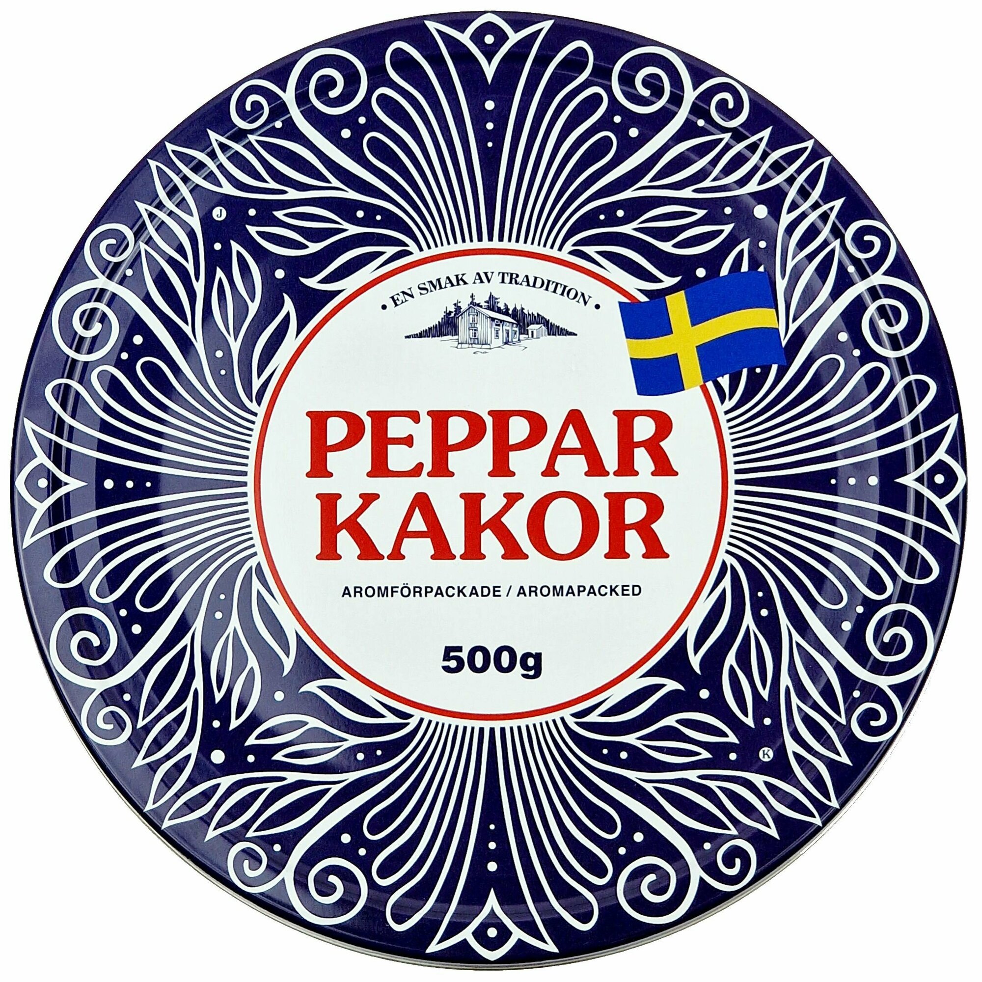 фото Хрустящее имбирное печенье Nyakers Original Blue, 500 г (ж/б)