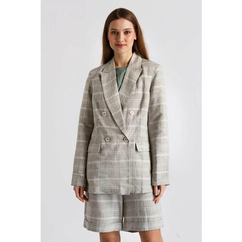 Пиджак Baon, размер 44, бежевый пиджак griol размер 44 бежевый