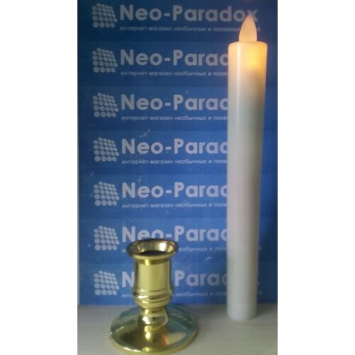 3 шт/лот. Столовая светодиодная свеча «Живое пламя» (2,2х21 см)