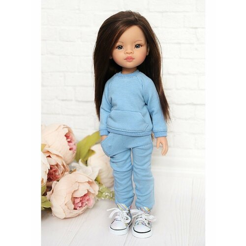 фото Комплект одежды и обуви для кукол paola reina 32 см, голубой favoridolls