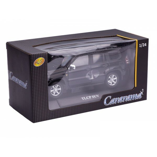 Машинка Cararama Toyota Land Cruiser Prado TLCP SUV черный 1/24, арт.30192