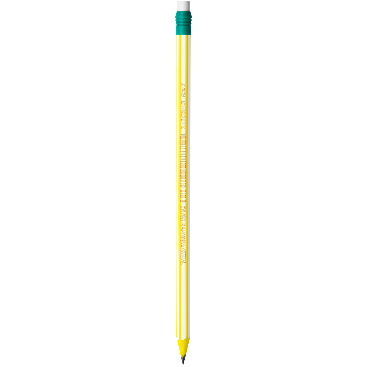 Карандаши чернографитные BIC Evolution "Stripes", набор 3 шт, HB, с ластиком, блистер, 8902781 - фото №8
