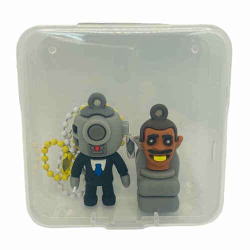 Брелок Toys, коричневый, серый