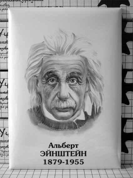 Комплект портретов "Физики" (10 шт, 27х39см, ч/б)