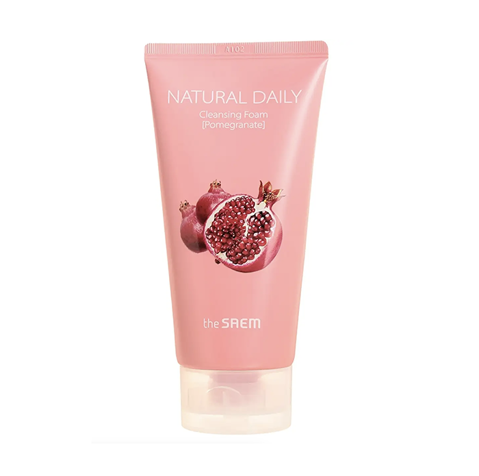 Пенка для умывания с гранатом [The Saem] Natural Daily Cleansing Foam Pomegranate