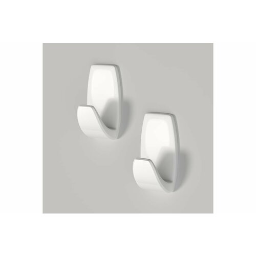 Контакт Крючки самоклеящиеся постоянное крепление белые 2 шт 24572 299₽