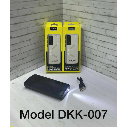 Demaco Внешний аккумулятор DKK-007 20000 мАч белый 600₽